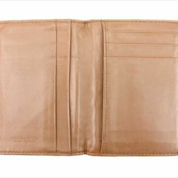 Bottega Veneta Card Case Intrecciato Brown Woman unisex Authentic Used - Picture 7 of 8